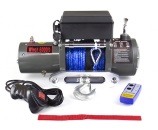 Лебедка Electric Winch 6000 lbs с синтетическим тросом