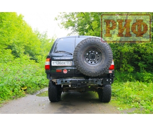 Калитка РИФ с фаркопом в штатный задний бампер Toyota Land Cruiser 105
