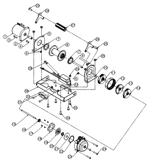 Запчасти для лебедки WARN SnoWinch 1.5